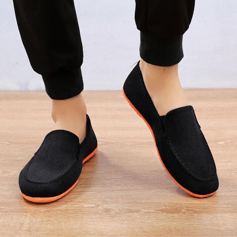 Stylish Loafers Males Casual Canvas Sneakers Plus Size Men Trekking Shoes 2025 Cheap Old Trendy Vintage Dad Driving Shoes Flat 42