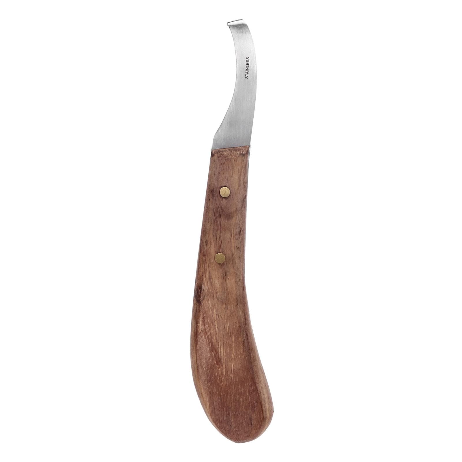Horse Hoof Knife Curved Fine Carbon Steel Blade Ergonomic Left Hand Hoof Trimmer for Farm