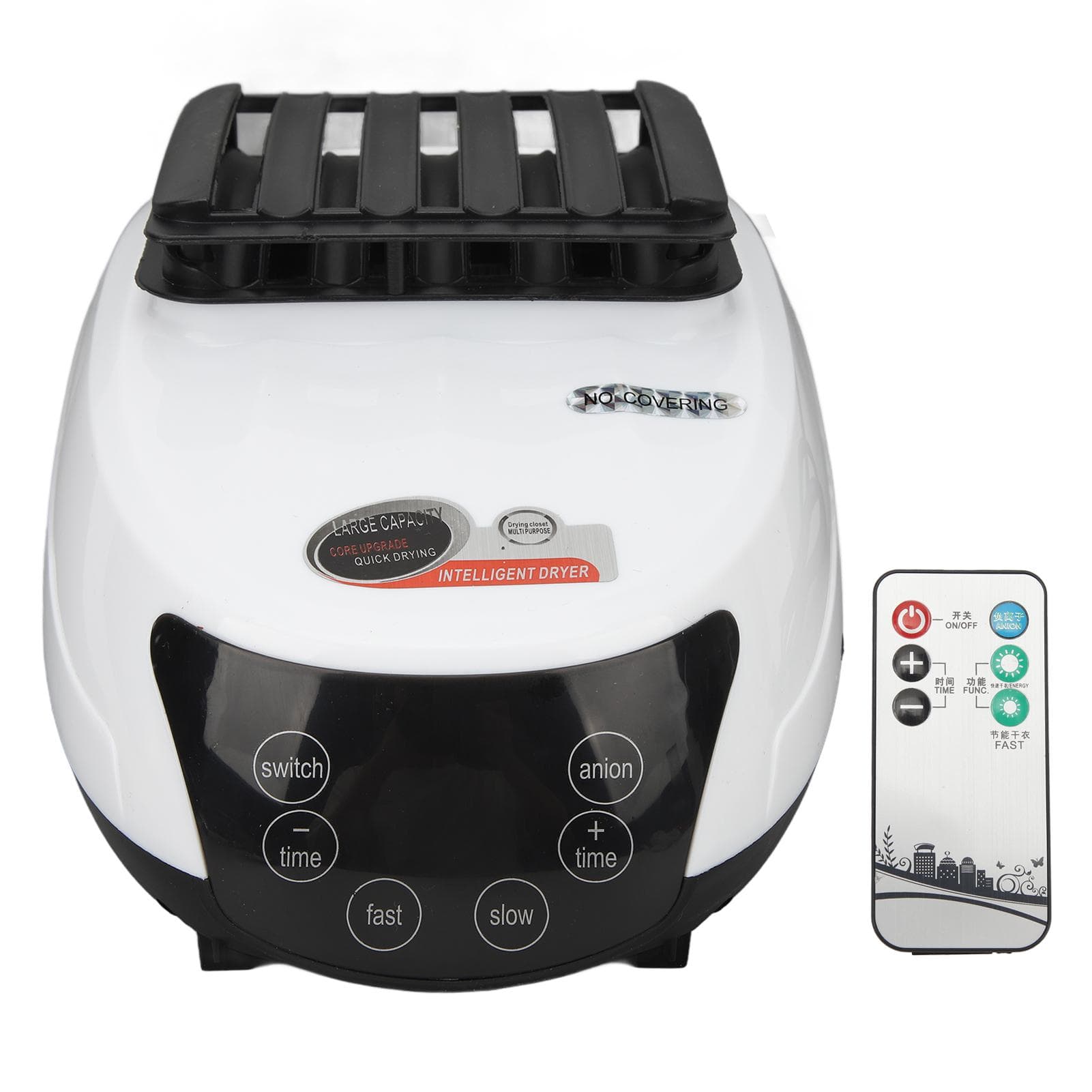 1500W Clothes Dryer Machine Six Buttons Host White Silent Operation Electric Clothes Dryer with