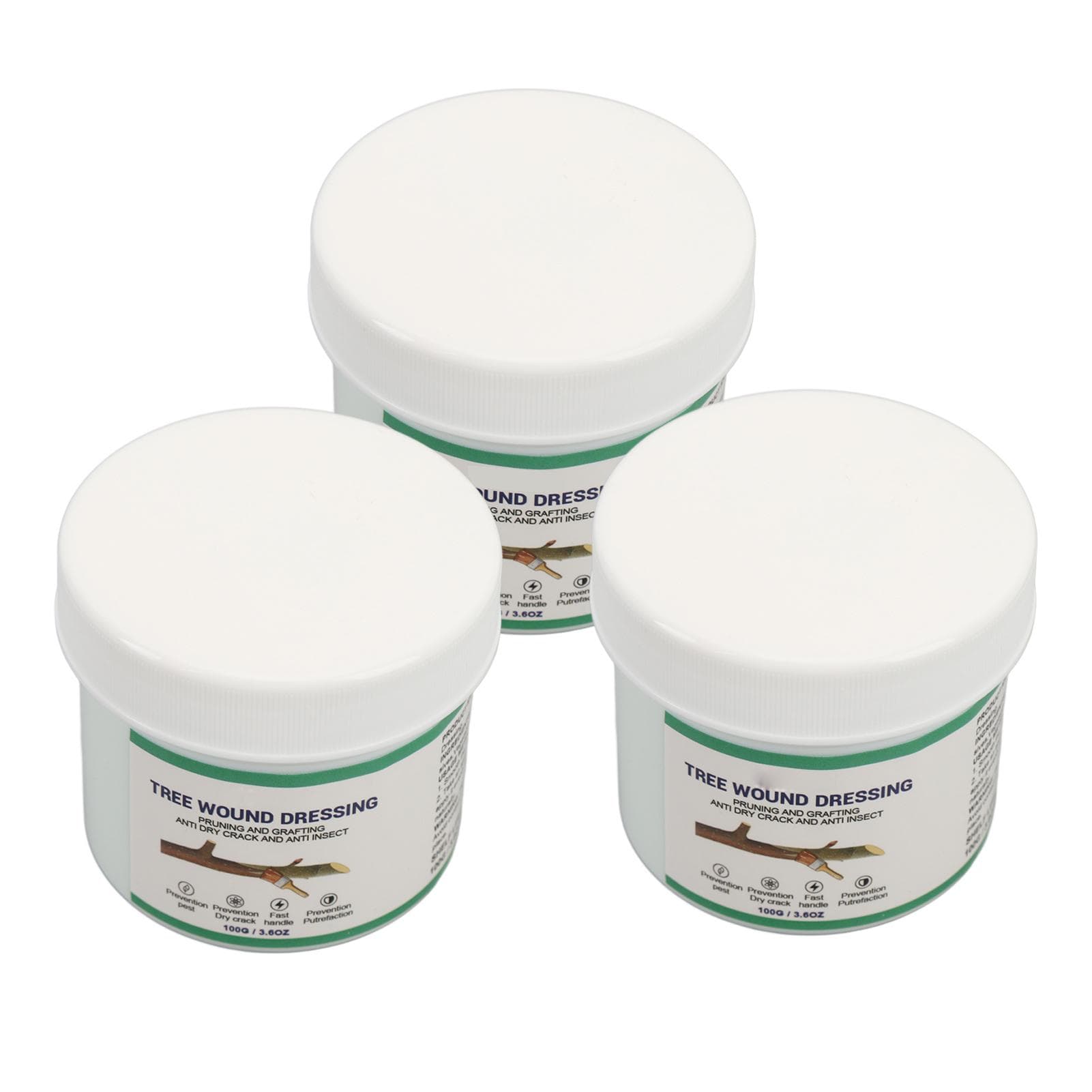 3 Pcs 100g Tree Wound Dressing Recover Lushness Tree Shrub Pruning Grafting Sealer Healing Paste