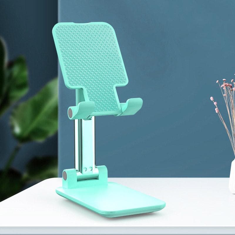 Universal Desktop Mobile Phone Holder Stand for IPhone IPad, Adjustable Tablet Foldable Table Cell Phone Desk Stand Holder, 1 Piece green
