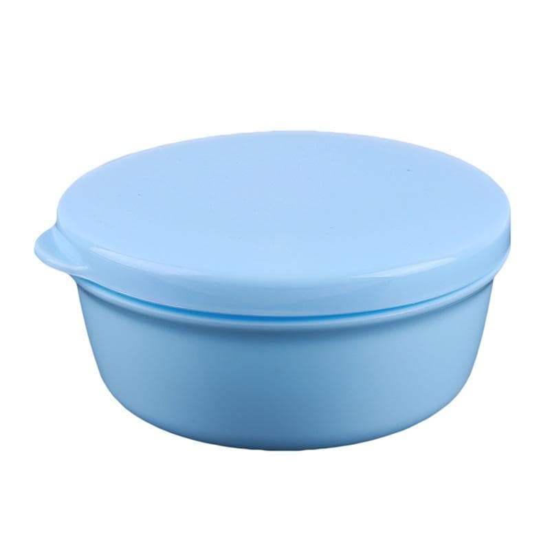 Creative Travel Portable Soap Box Bathroom with Lid Drain Soap Holder blue