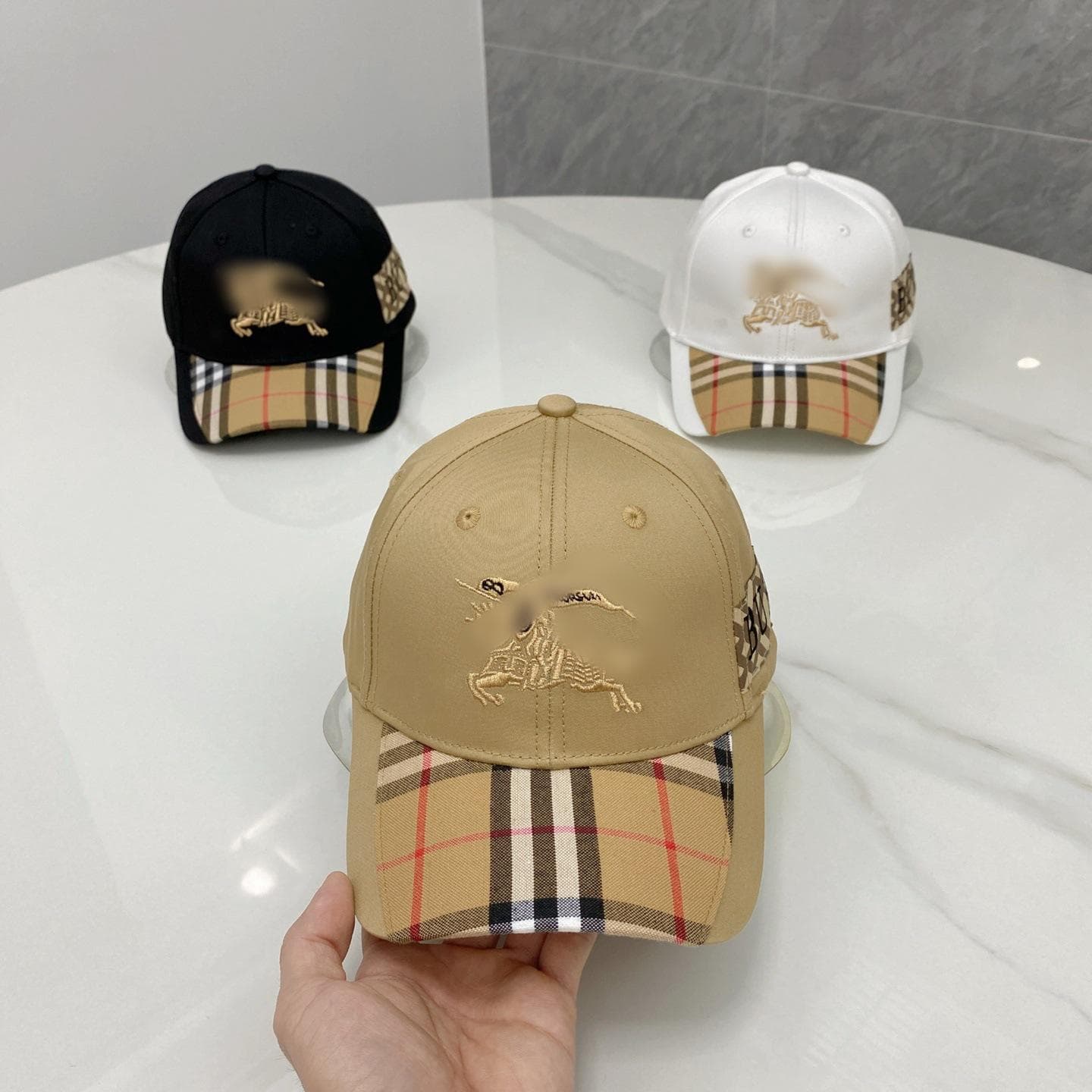 Unisex Embroidered TB Baseball Cap - Sunshade & Sun Protection brown