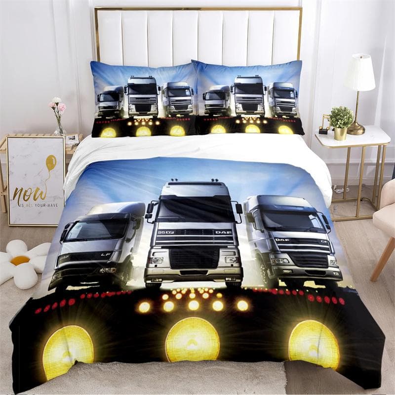 DAF Truck Casal Bedding Se Duvet Cover Set with Pillowcase Home Textile Twin Full Queen King Children's Gift 135X200cm-2pcs