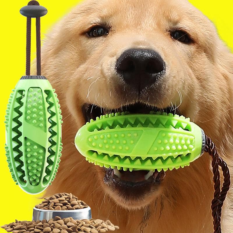 Dog Interactive Rubber Toys For Dogs Chew Toy Pet Teeth Cleaning Training Toys Pet Accessories green