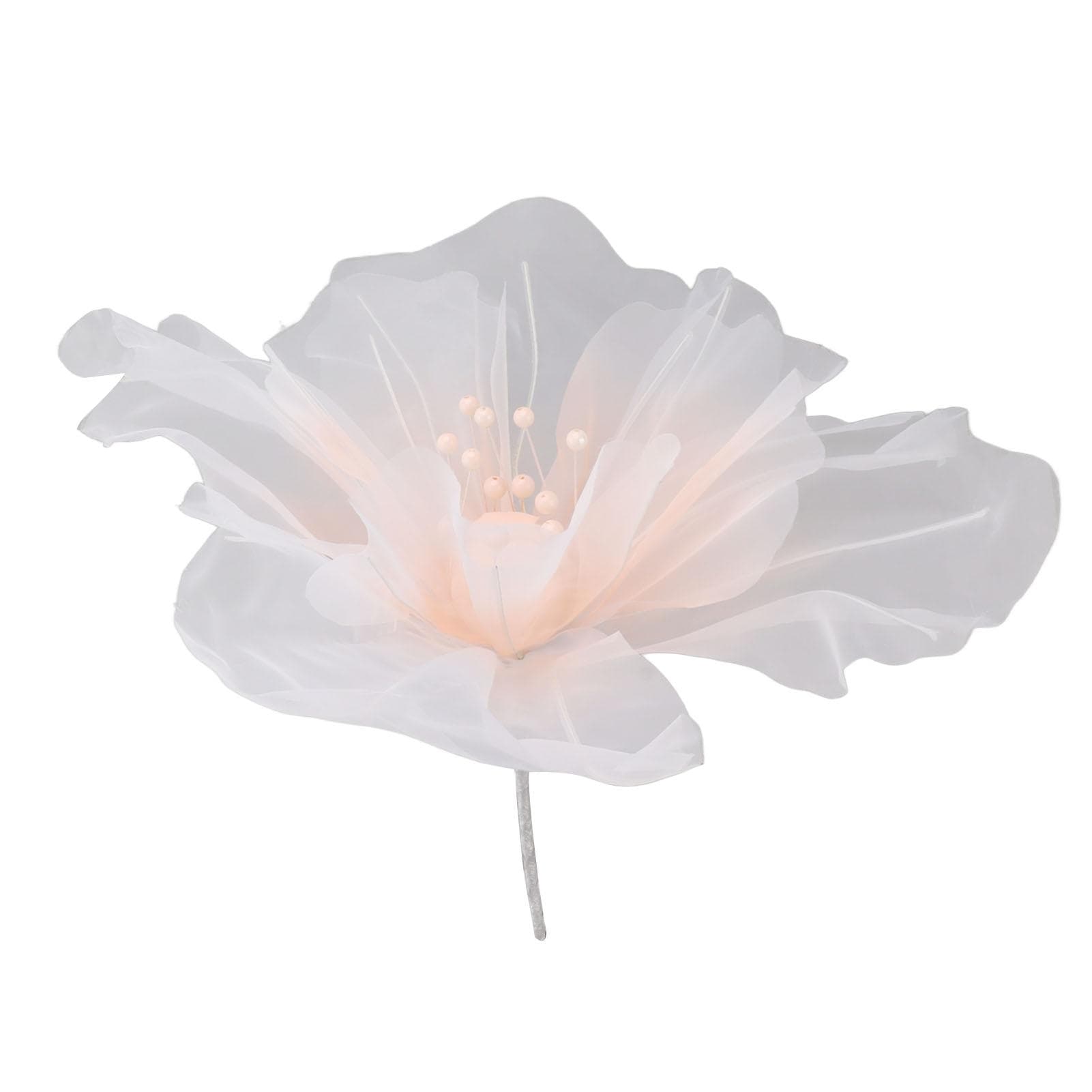 Gauze Flower 19.7in Diameter Soft Bright Colors Light Reusable Handcrafted Organza Flower for pink