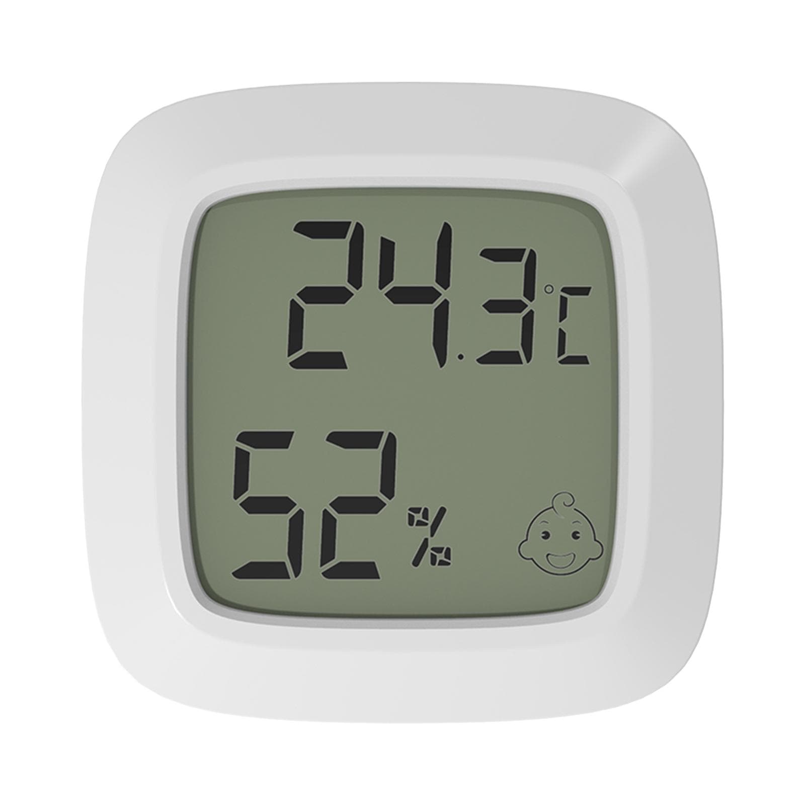 Indoor Hygrometer Thermometer Accurate Mini Humidity Monitor Desk Wall Magnetic Easy Install white