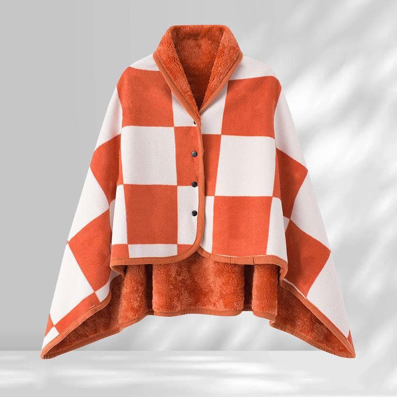 Versatile Shawl Blanket: A-Type Warm Double-Layer, Thick Office Nap Cover 80x135 cm