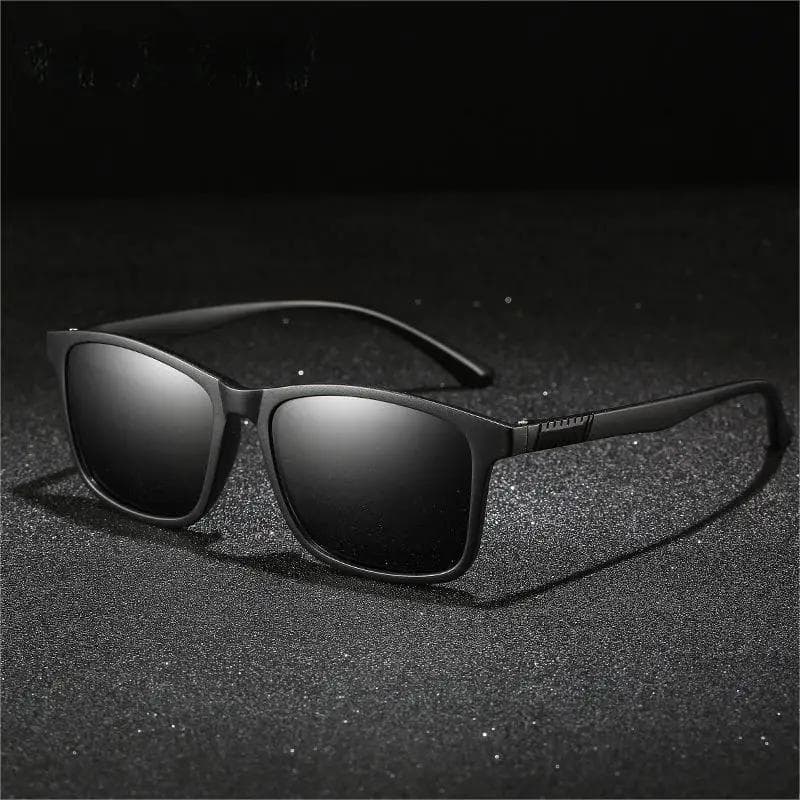 New Luxury Men Sunglasses Vintage Square TR90 Frame Ultra Light UV400 Eyewear For Driving Fishing