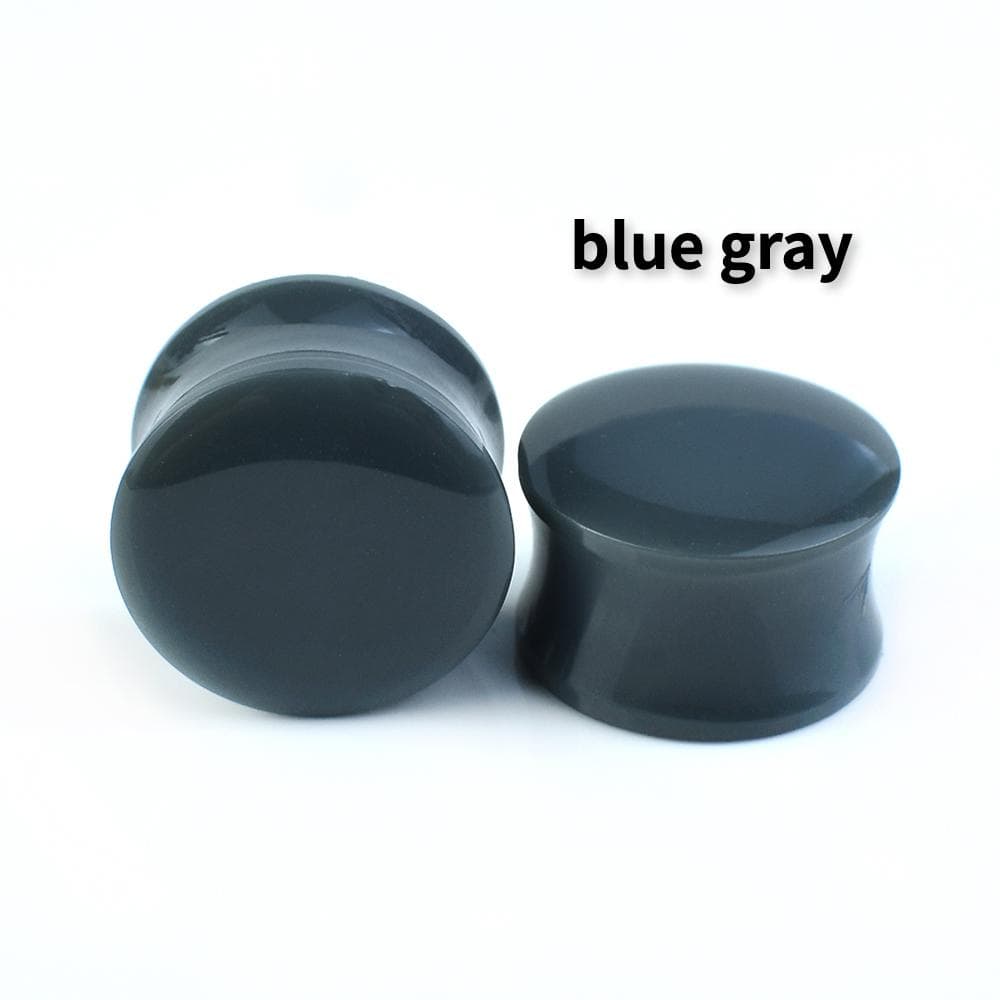 6-50mm Colourful Acrylic Ear Gauges Tunnels Stretchers Expander Double Flared Plug Body Jewelry 36mm blue-gray