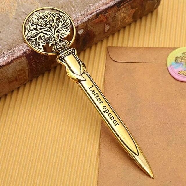 Retro Utility Knife Mini Portable Paper Cutter Letter Envelope Opener Express Box Knife Box Cutter Knife Students Supplies