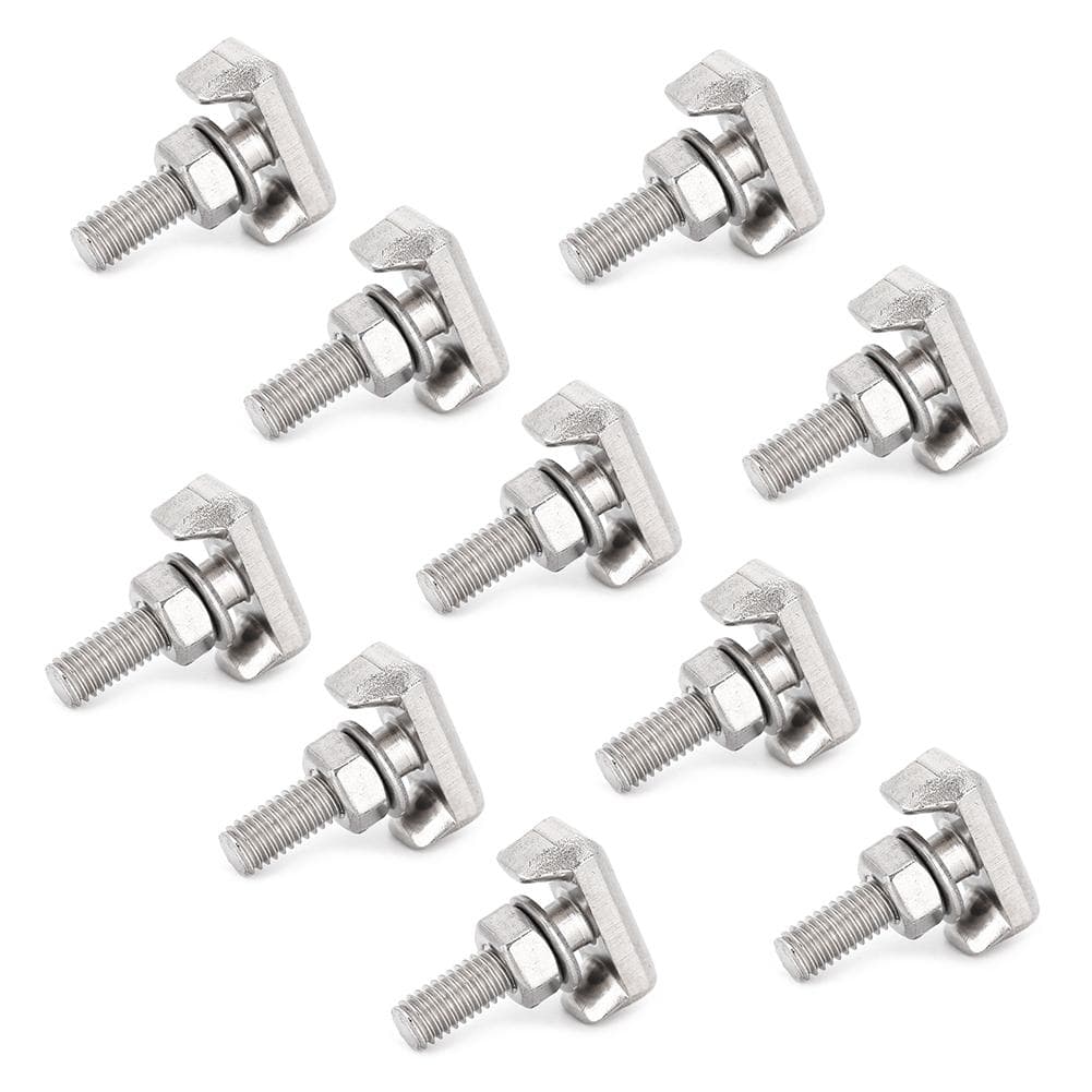 10pcs Stainless Steel T Bolt Auto Battery Cable Terminal Connectors 19116852 Fits for Cadillac