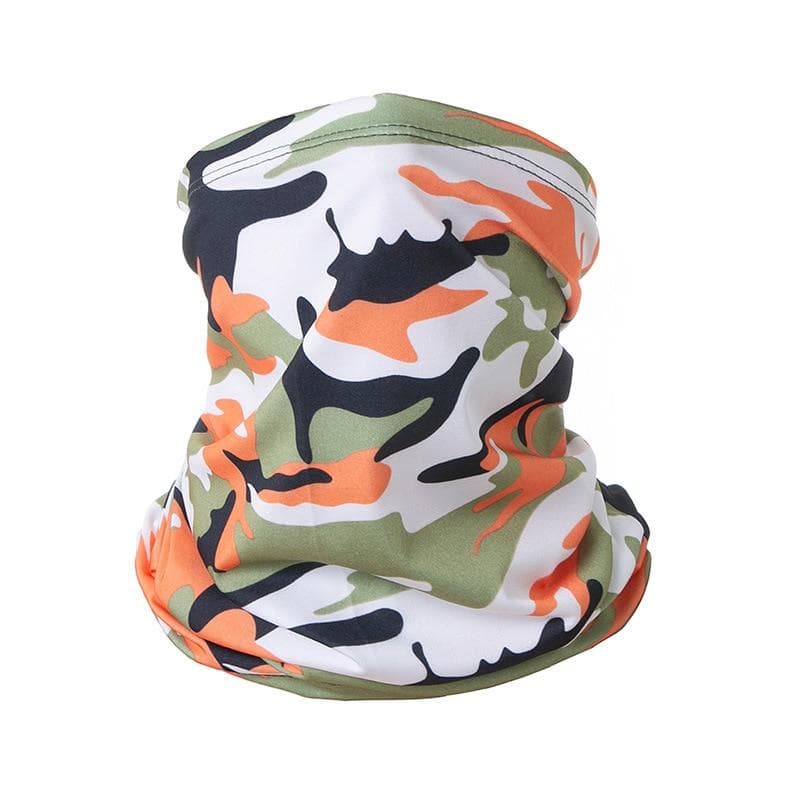 Summer UV Protection Cycling Face Mask Men Women Outdoor Sports Ice Silk Neck Warmer Scarf Breathable Hiking Fishing Face Cover 24x45cm