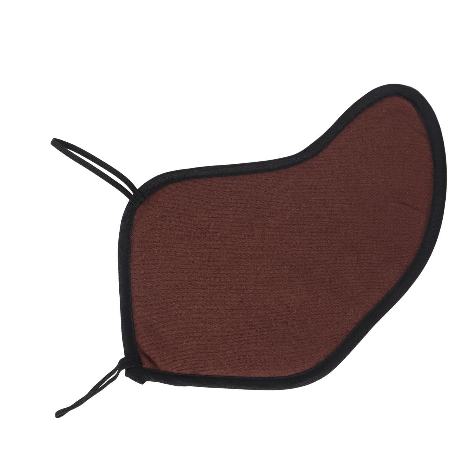 44?34 Violin Shoulder Rest Pad Flannel Chin Cushion Protector for Stringed Instrument PlayingRed coffee