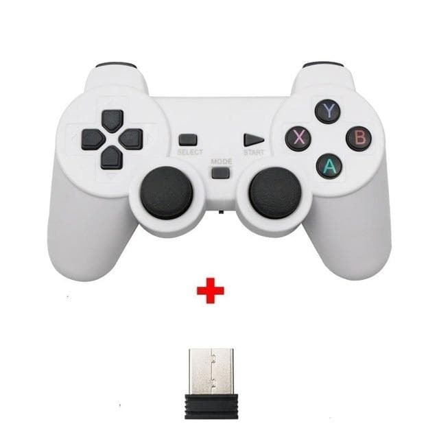 2.4G Wireless Gamepad Controller For PC/ PS3/ TV Box/ Android Phone Joystick For Super Console X Pro Video Game Console 3 white