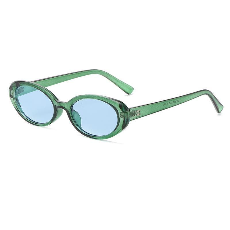 1/2pcs Women Retro Oval Sunglasses Black Small Frame Fashion UV400 Sun Glasses Female Lady Trendy Goggle show as picture