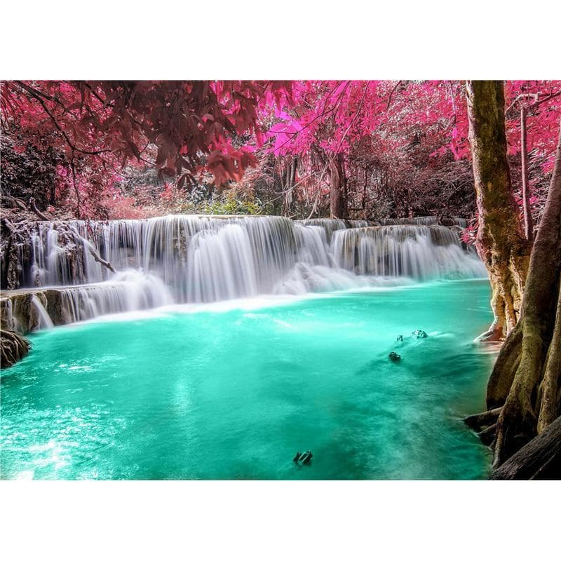 5D Daimond Painting Waterfall Full Round Rhinestone Diamond Embroidery Cross Stitch 20X30CM