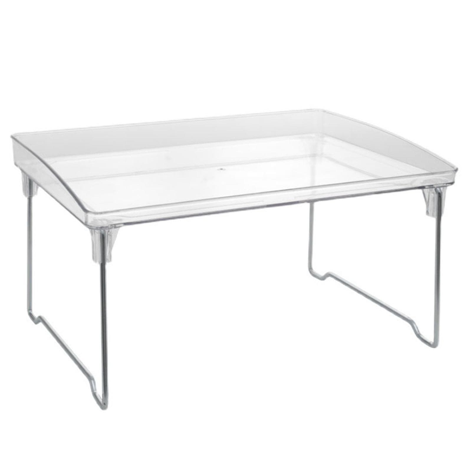 Transparent Acrylic Folding Storage Shelf Strong Bearing Capacity Multifunctional Space Saving for