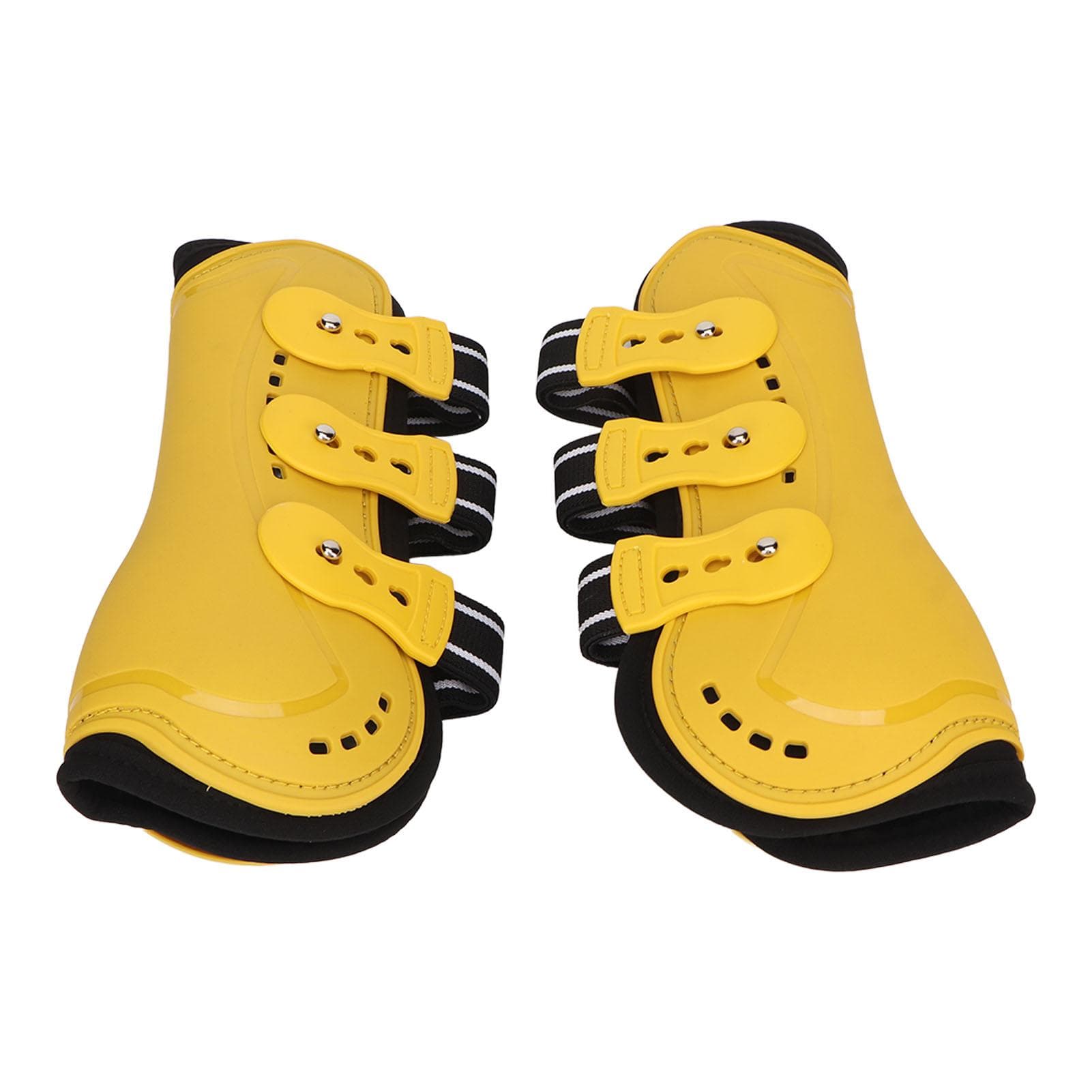2Pcs Horse Tendon Boots Open Front Adjustable Breathable Horse Front Tendon Boots for Training M(315 X 180mm / 12.4 X 7.09in)