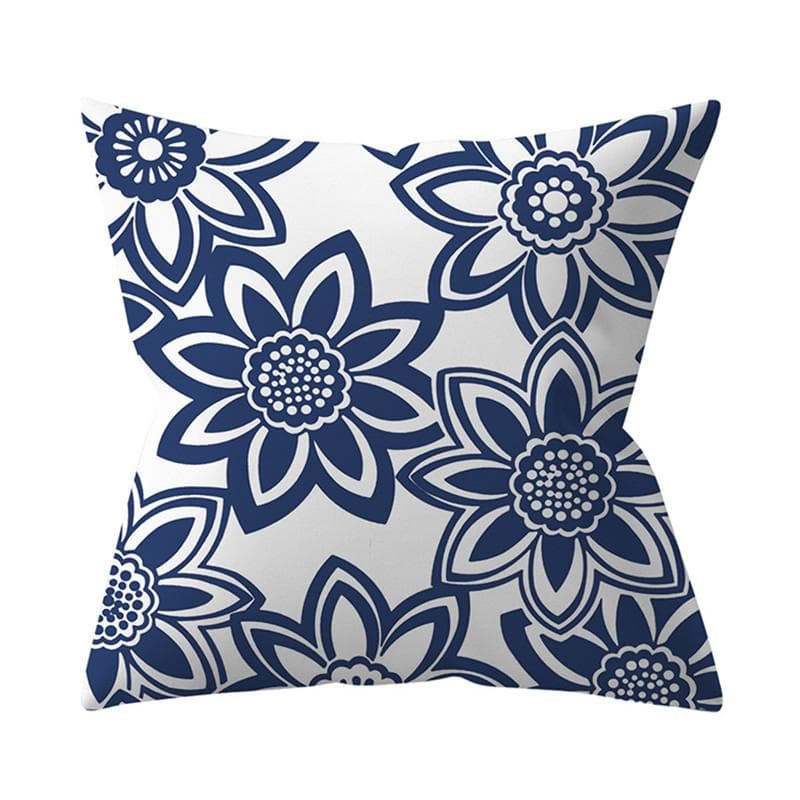 Navy Blue Mandala Nordic Geometric Pillowcase 45x45 Cushion Cover Decorative Pillow Sofa Cushion Home Decor Polyester 45x45cm