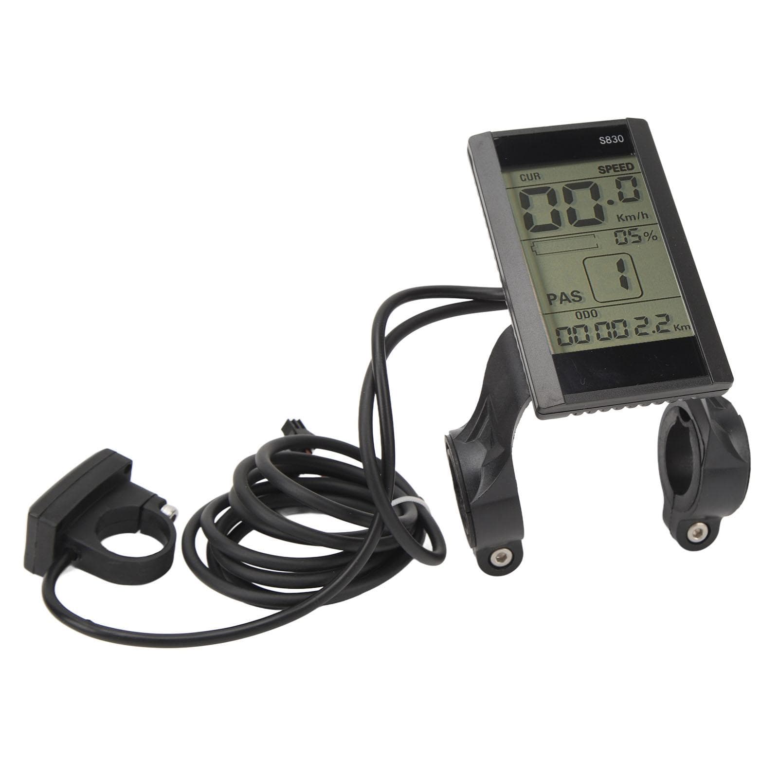 Electric Bike LCD Display Meter 24V 36V 48V Waterproof Multifunctional 22.2mm S830 LCD Display for
