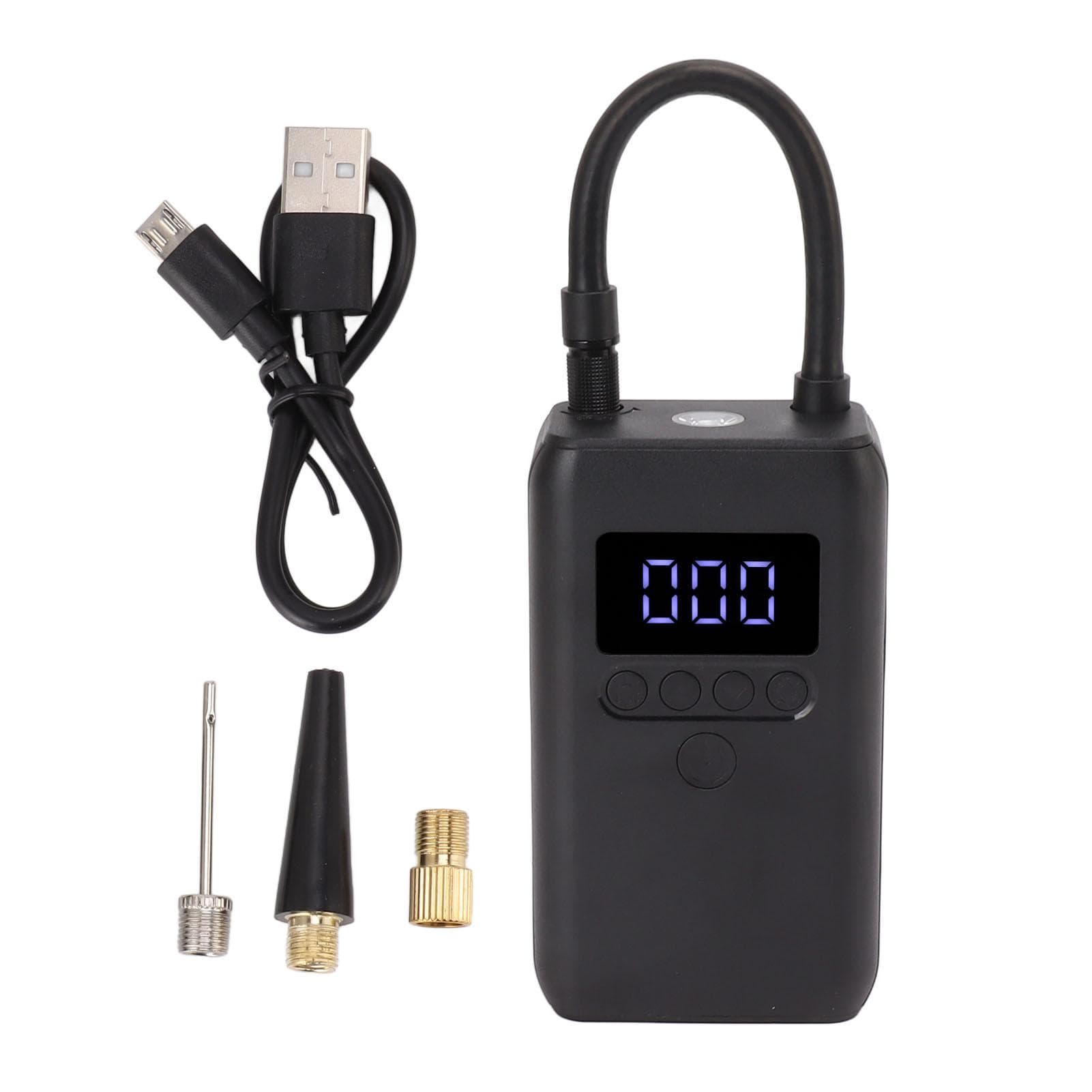 5V 2.4A Charging Pump Portable Cordless Electric Tire Inflator with Built in 2000mAh Lithium