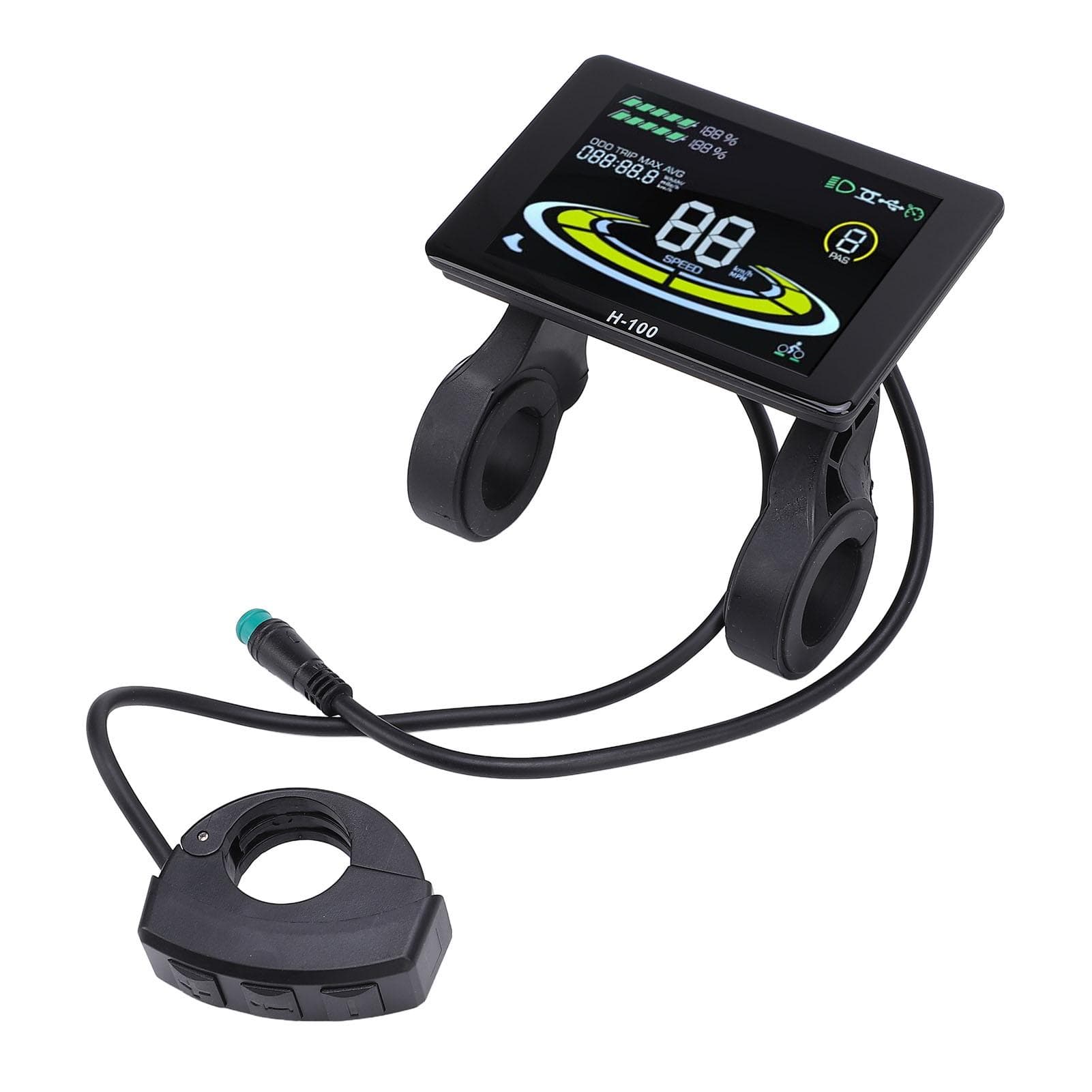 Electric Scooter LCD Display Speed Meter Screen 5 Pin Instrument Panel with Water Proof Joint for