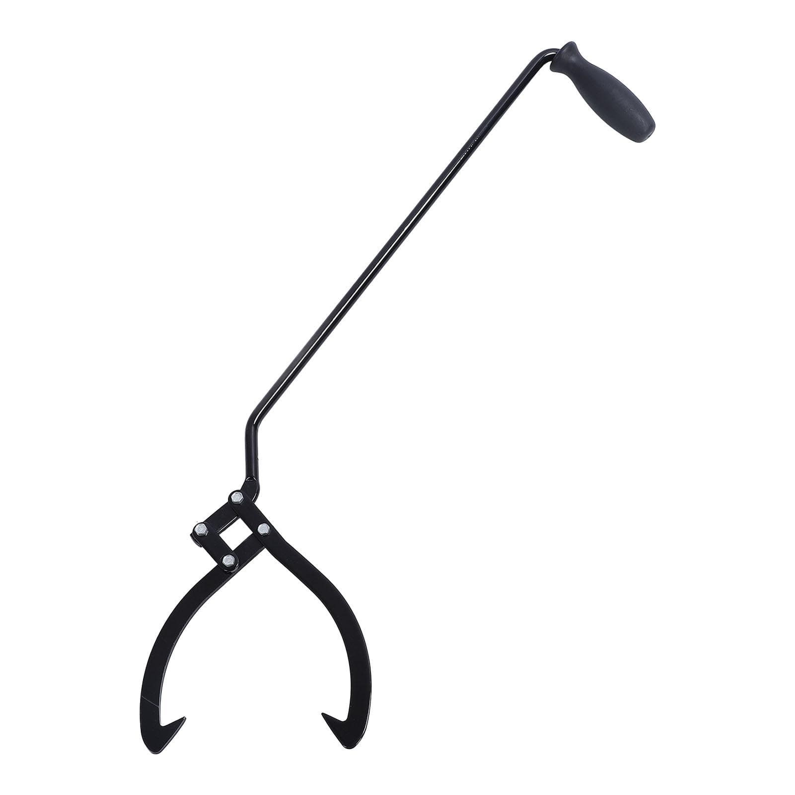 Log Tongs Lightweight 10in Opening Long Handle Strong Bearing Capacity Labor Saving Log Lifting