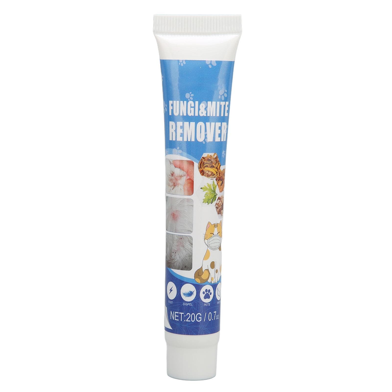 20g Pet Itch Relief Treatment Gentle Pet Mite Removal Treatment for Itchy and Dry Skin