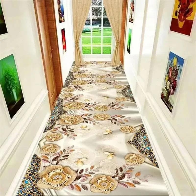 3D Corridor Runner Long Carpets for Hallway Living Room Decoration Home Aisle Floor Mats Modern Luxury Entryway Decor Area Rug 60x90cm
