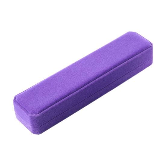 Velvet Necklace Gift Box Jewelry Storage Gift Box Dust-Proof Flip-Top Design Bracelets Necklaces Anklets purple