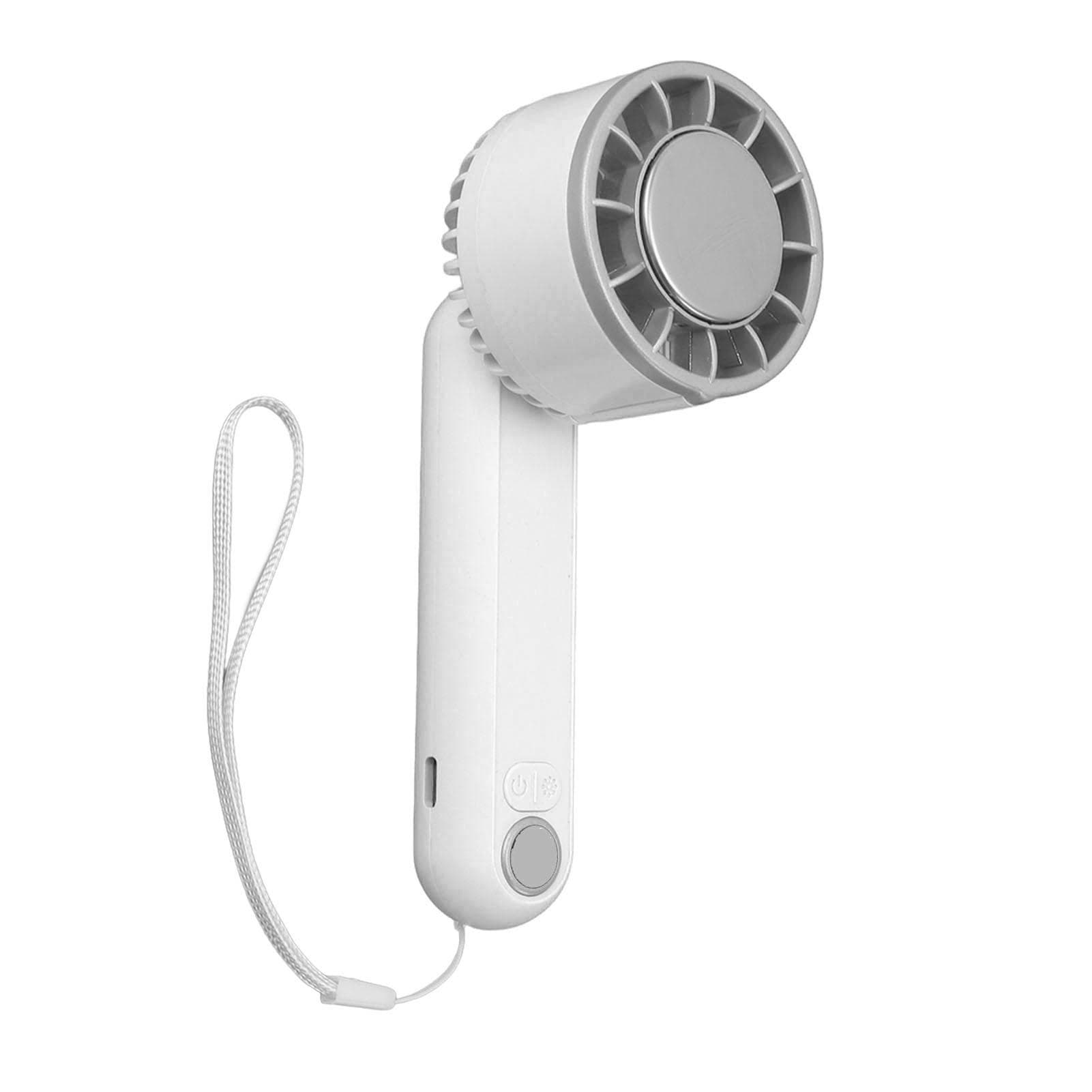 Mini Small Hand Fan 180 degrees Foldable Rechargeable Digital Display Portable Handheld Fan Orange white