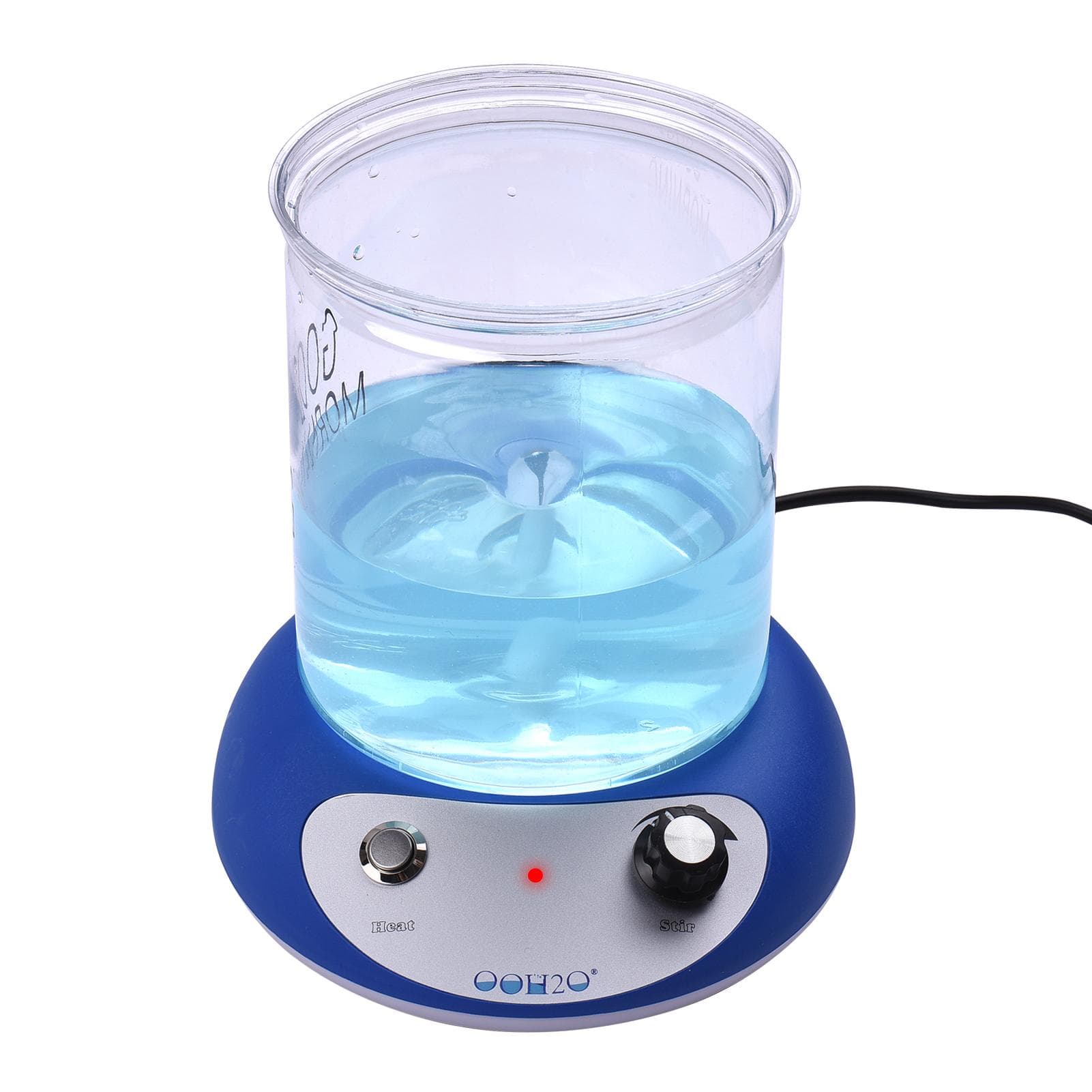 Mini Magnetic Stirrer Hot Plate Mixer Heating Stirring Machine Speed Adjusting with Stir Bar 2000ml US Plug