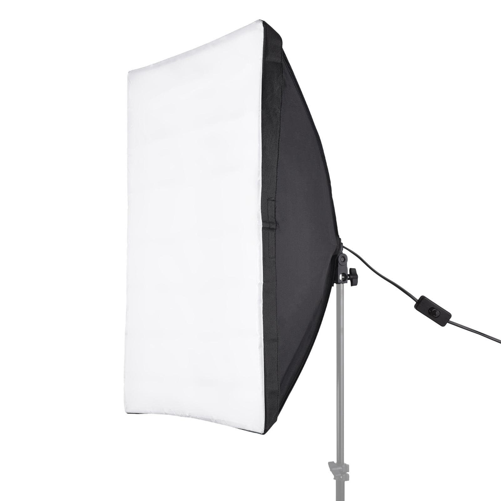 50*70cm Studio Photography Softbox with E27 Socket Carry Bag for Live Streaming Portrait Product US Plug