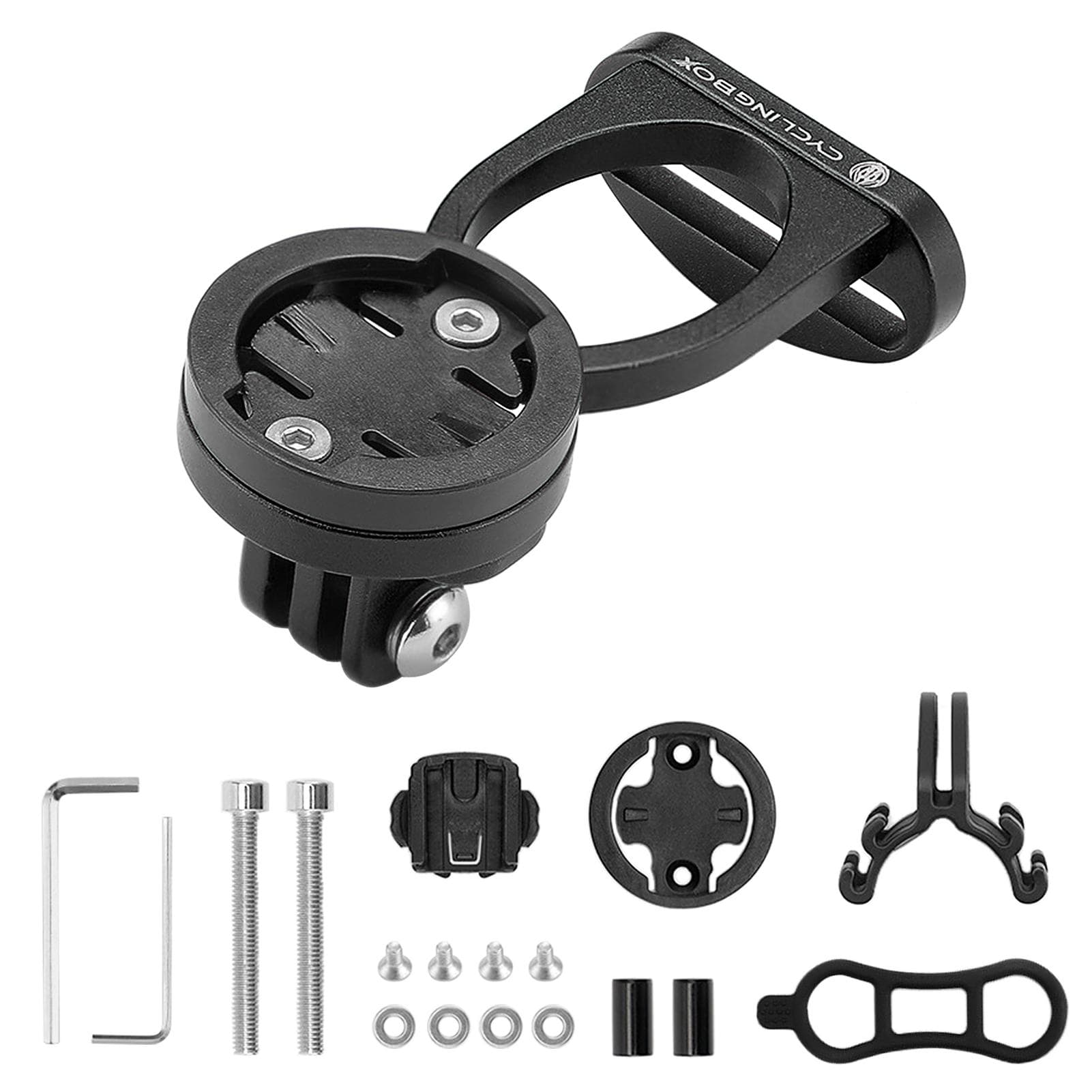 Multifunctional Bicycle Computer Camera Flashlight Mount Holder Front Bike Mount Replacement for black