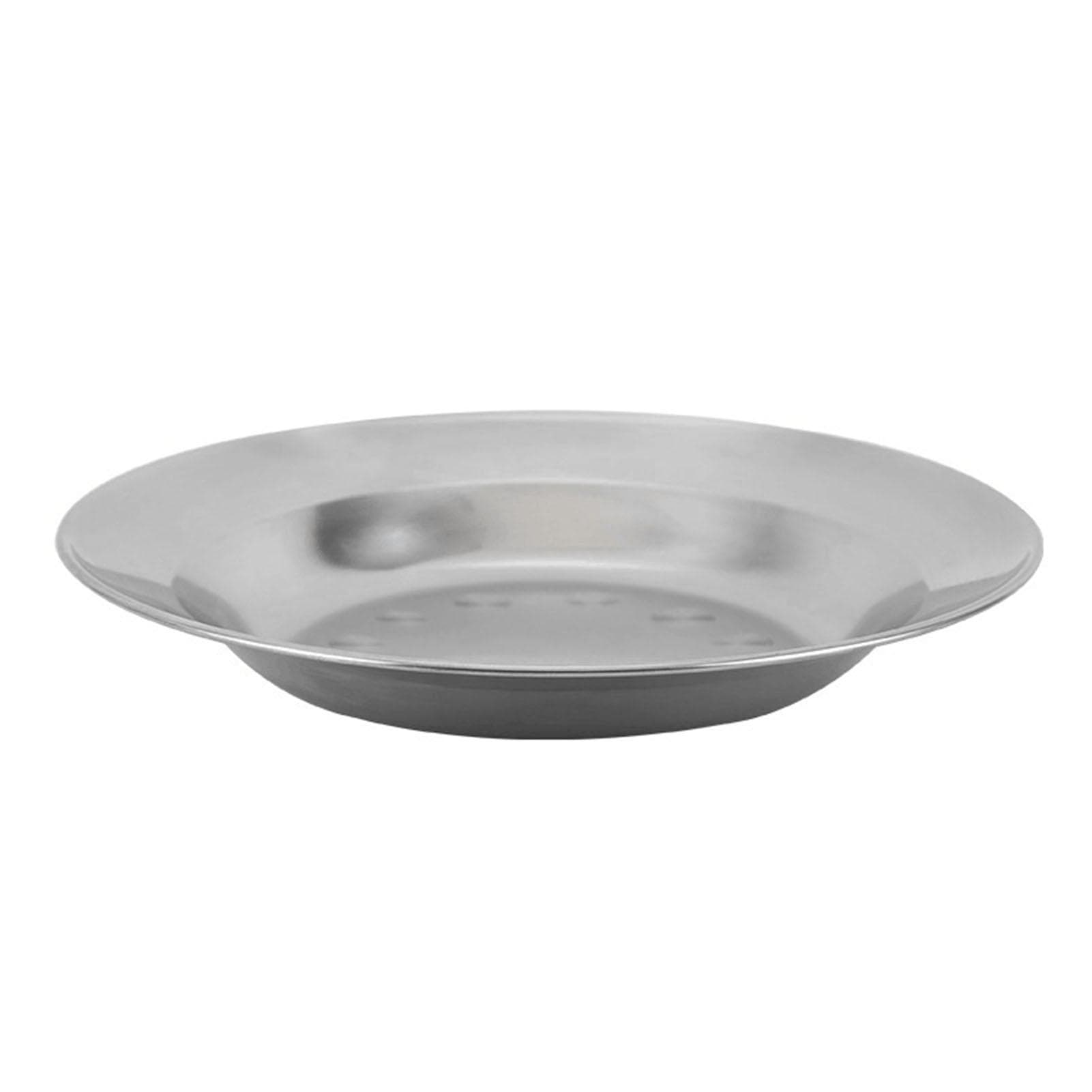 Stainless Steel Dish Plate Thickened Metal Multifunction Round Dinner Plate for Home Restaurant 20cm/7.9in