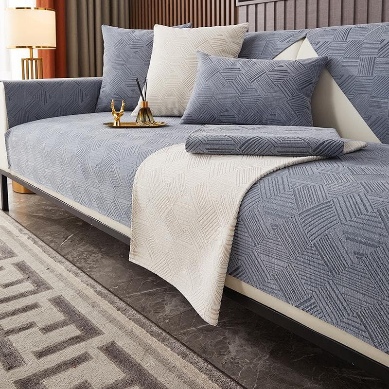 Jacquard Chenille Sofa Towel Mat for Living Room Non-slip Sofa Cover Sectional Couch Cushions Slipcovers Furniture Protector 70x70cm 1pcs