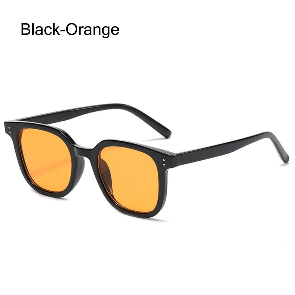 Retro Square Gradient Blush Sunglasses UV400 Protection Anti Glare Shades for Women Men Fashion Eyewear
