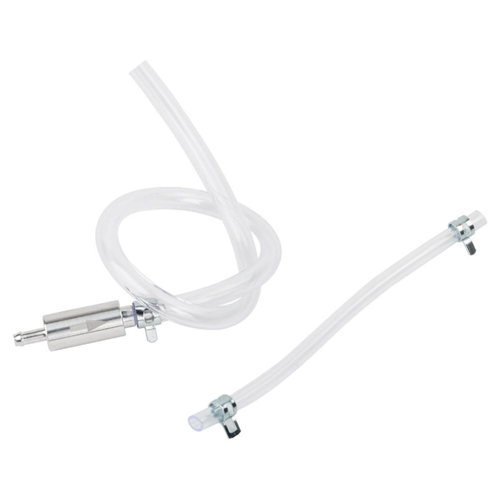 Hydraulic Brake Bleeder Tool Lockable Automotive Brake Fluid Bleeder Bleeding Hose with Non Return white