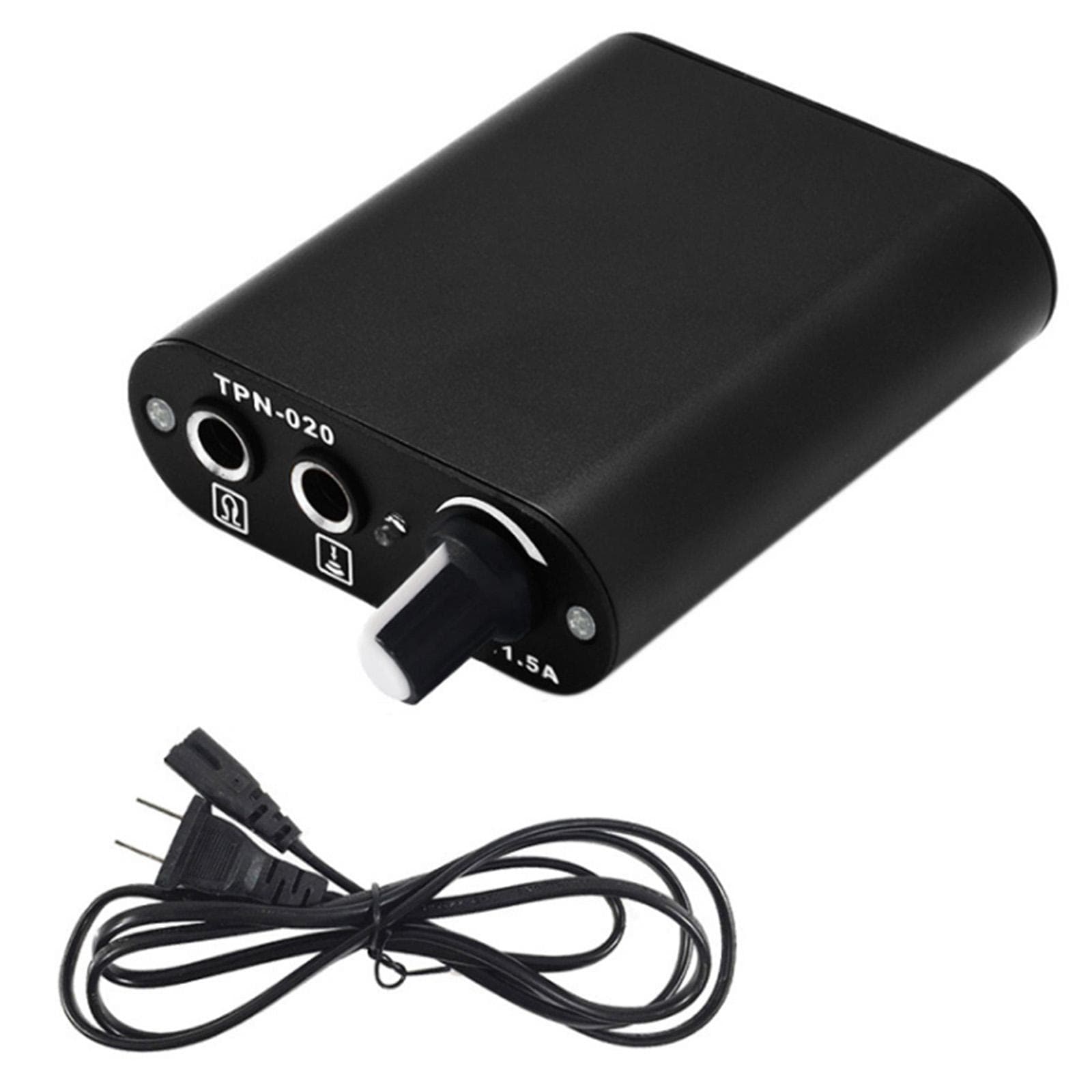 Mini Tattoo Power Supply Set TPN-020 18V/1.5A 90V-265V Tattoo Mini Motor Black Tattoo Machine Power US Plug black