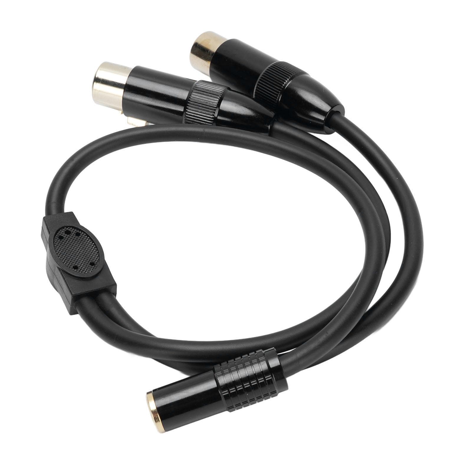 3.5mm Female to Dual XLR Female Cable 0.5m Length 3.5mm 18 Inch AUX to XLR Unbalanced Y Splitter