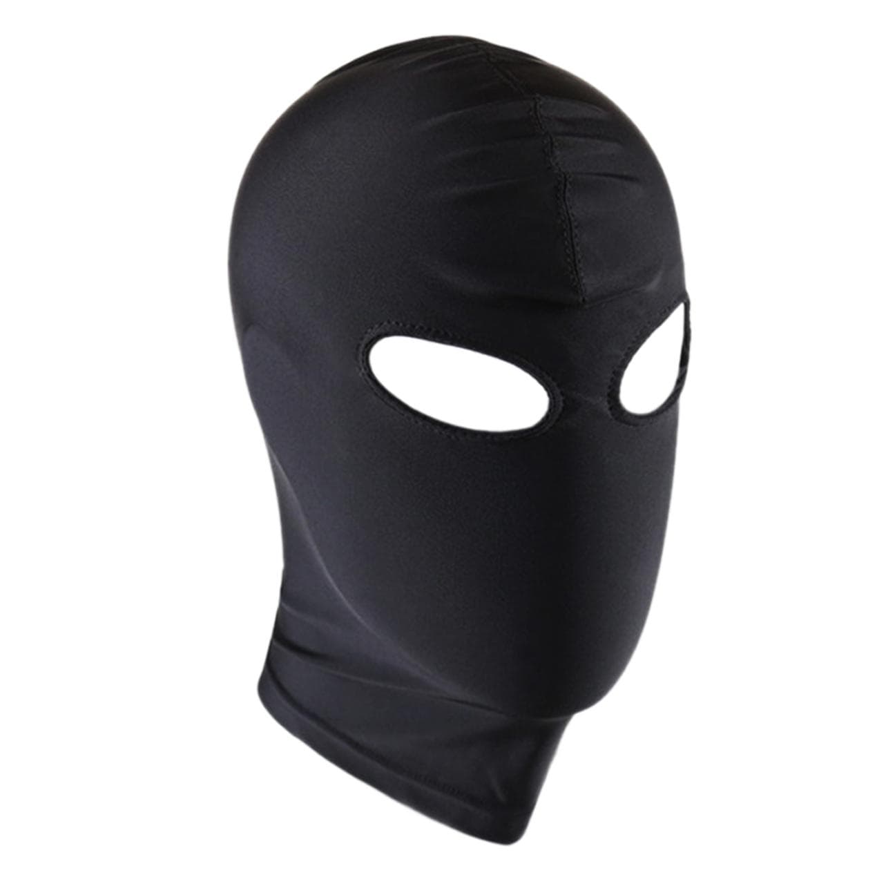 Unisex Mens Womens Full Face Mask Latex Head Mask Shiny Metallic Open Eyes Mouth Cosplay Headgear Hood for Role Play Costume
