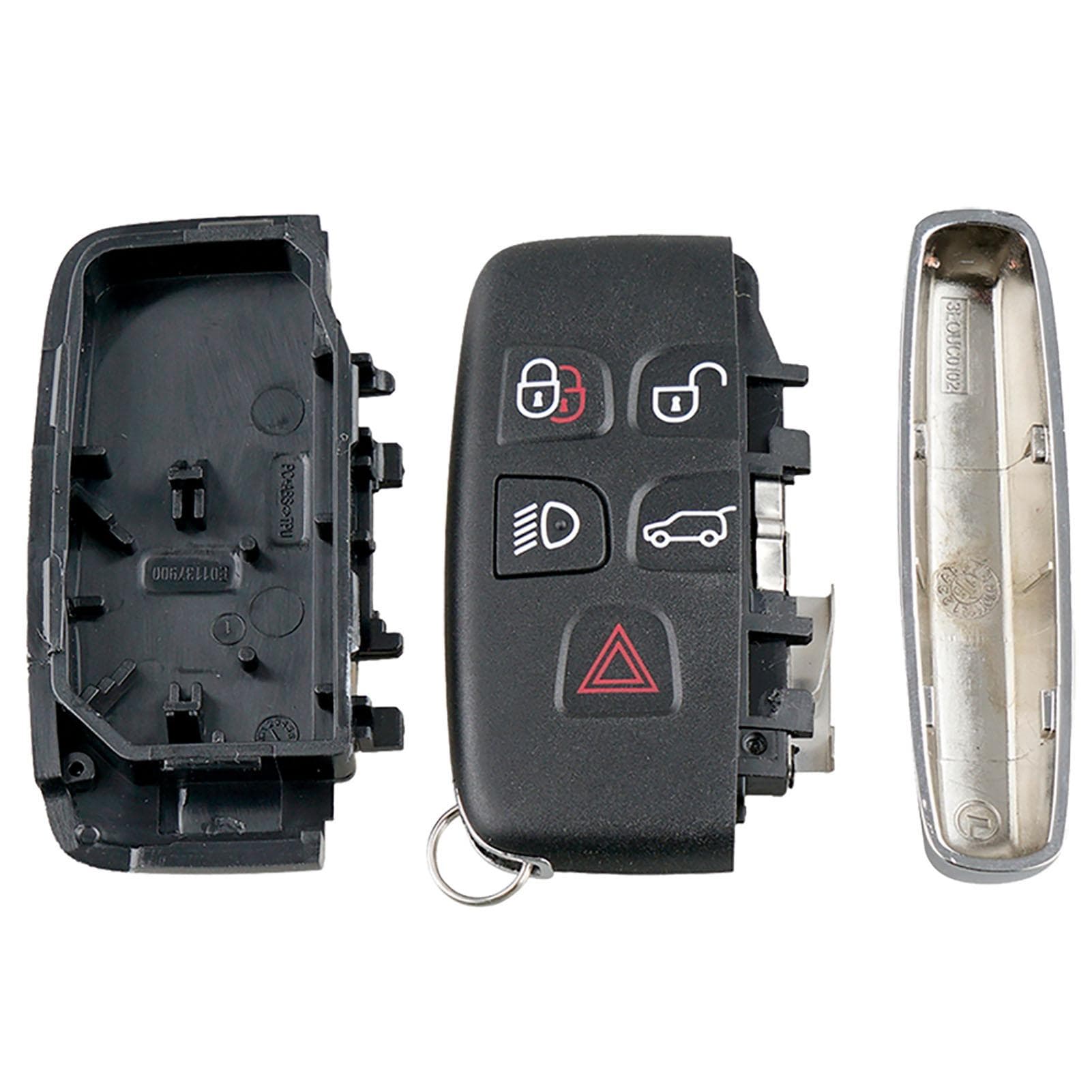 5 Button Black Smart Car Remote Key Fob Case Cover Shell Fit for Jaguar for Land Rover