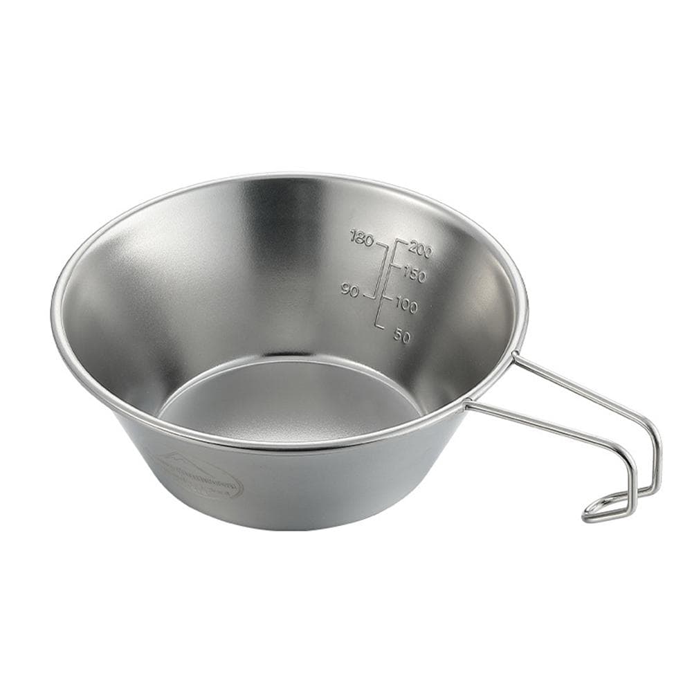 Stainless Steel Camping Sierra Cup Lightweight Compact Camping Pot Hiking Coffee Mug Bowl Cup 310ml bowl
