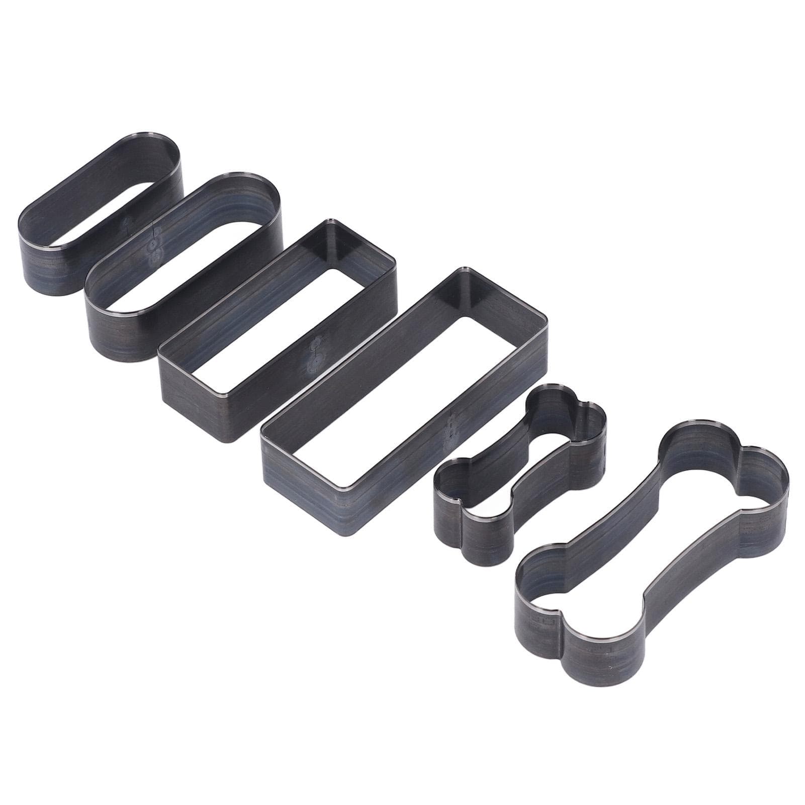 6PCS Cutting Dies Set Leather Craft Punch Hollow Cutter Tool Rectangle Oval Bone Shape