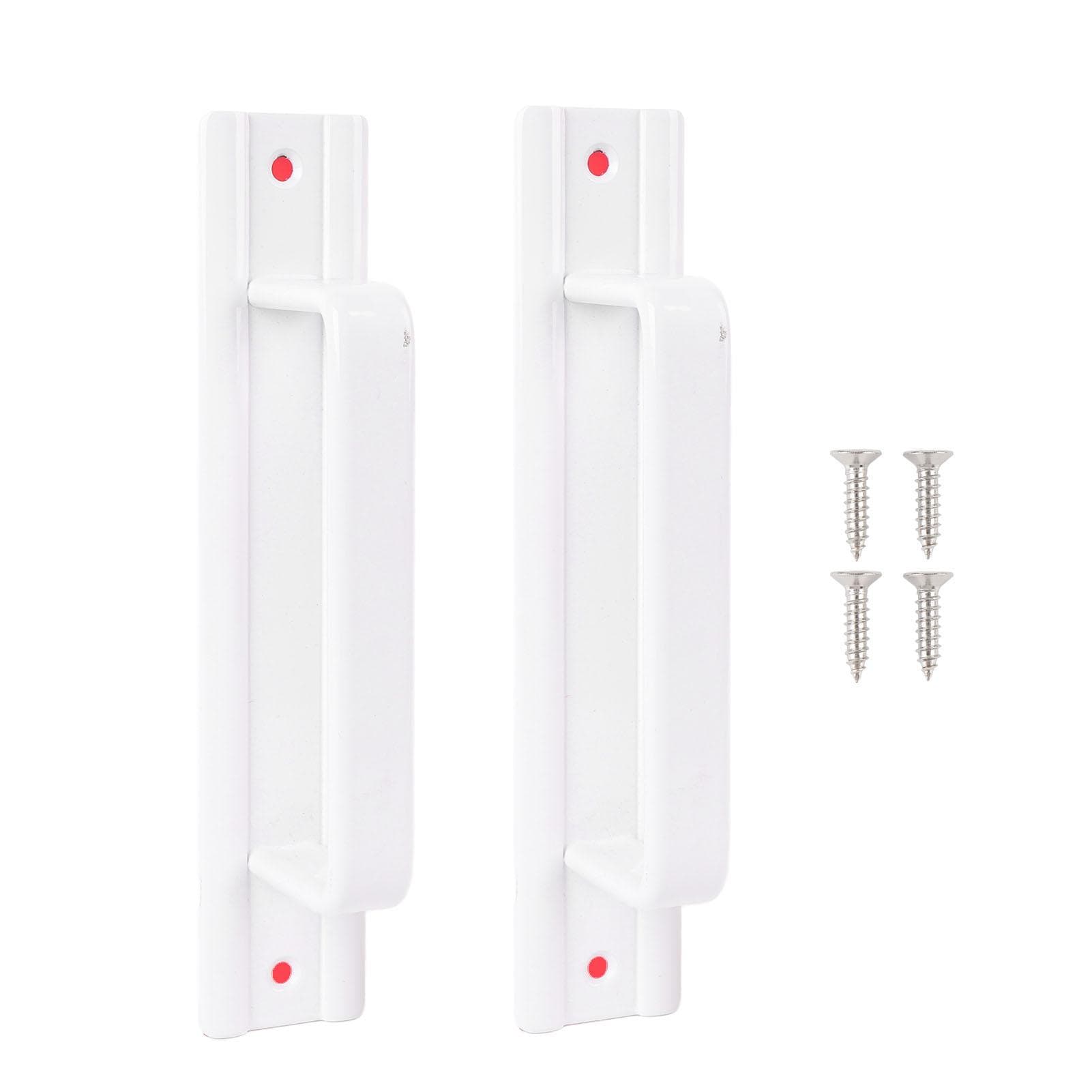 2pcs Barn Door Handles Sliding Door Handles Door Pull Handles for Glass Door Cabinet Drawer white