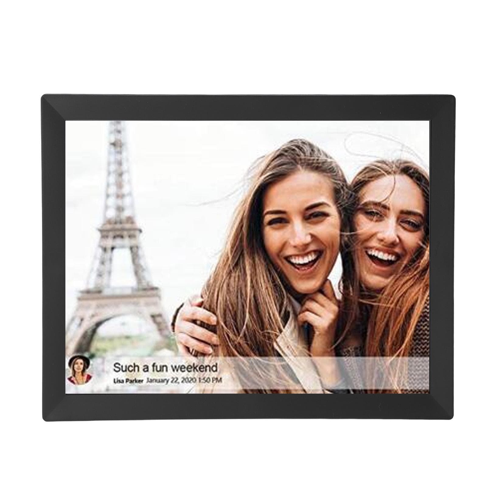 15 Inch Digital Picture Frame Smart Photo Frame Touchscreen Auto Rotate Slideshow Instant Photos EU Plug
