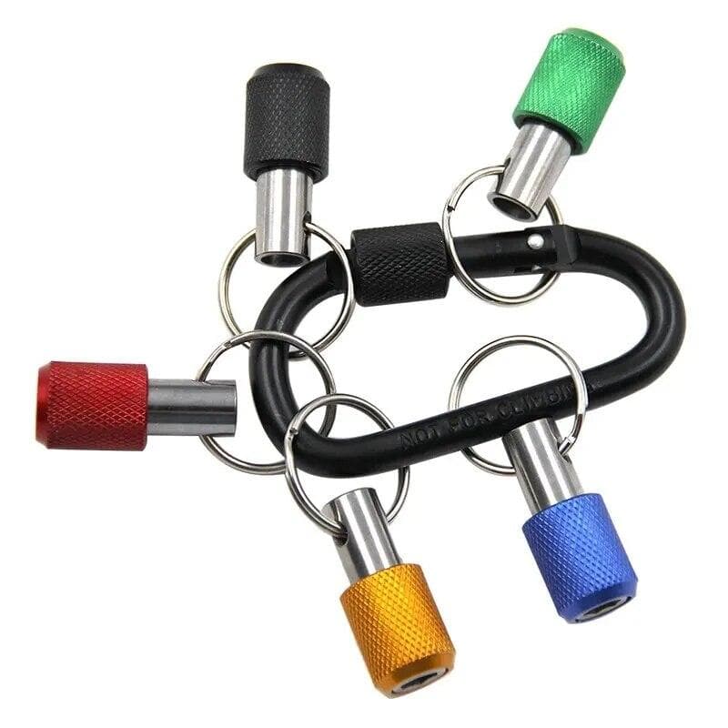 5pc Color Keychain Quick Change Extension Rod 1/4 Hexagonal Handle Screwdriver Head Quick Release Sleeve Conversion Rod Tool Set