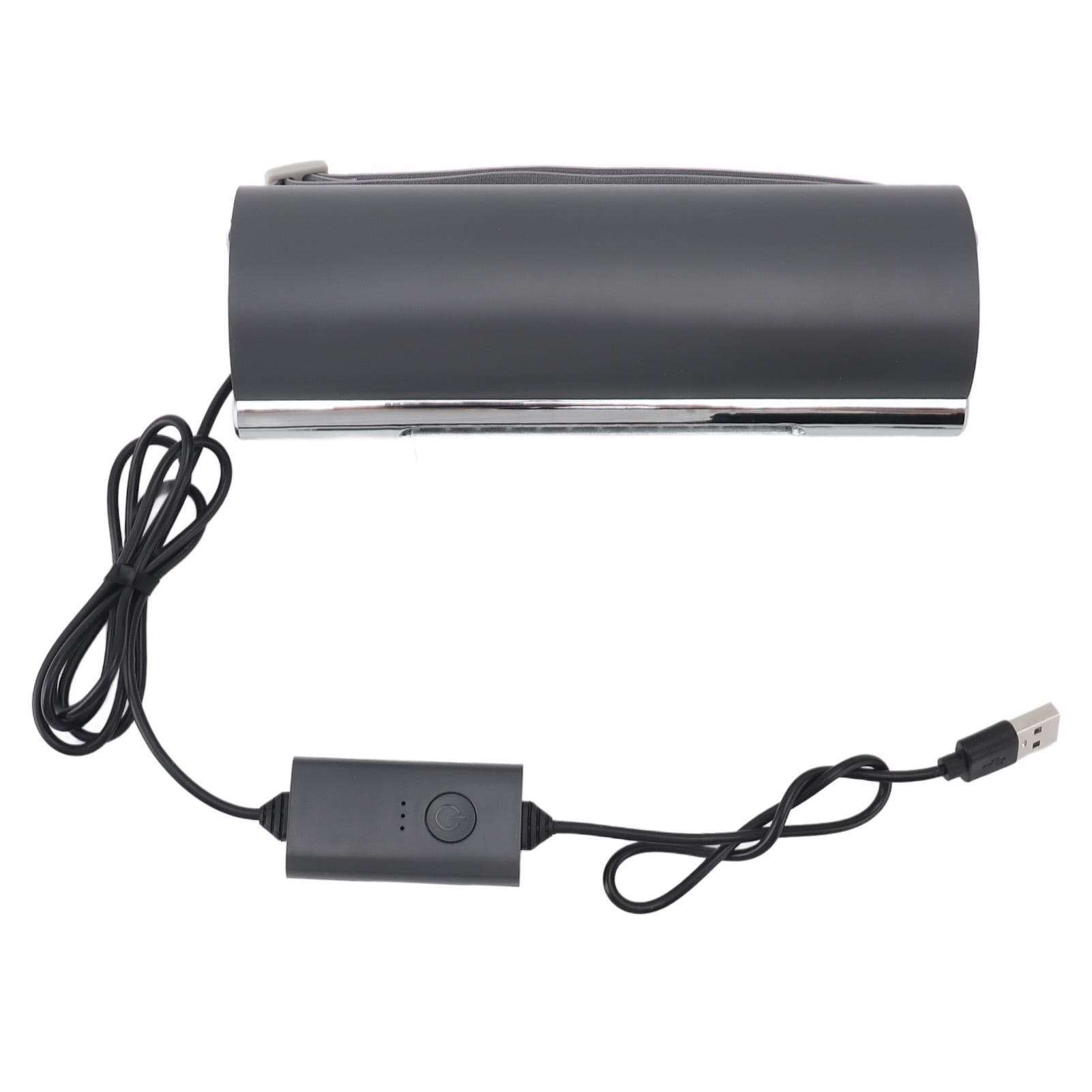 USB Car Seat Fan 3 Wind Speeds Powerful Recirculating Air Low Noise Car Cooling Fan for Backseat gray
