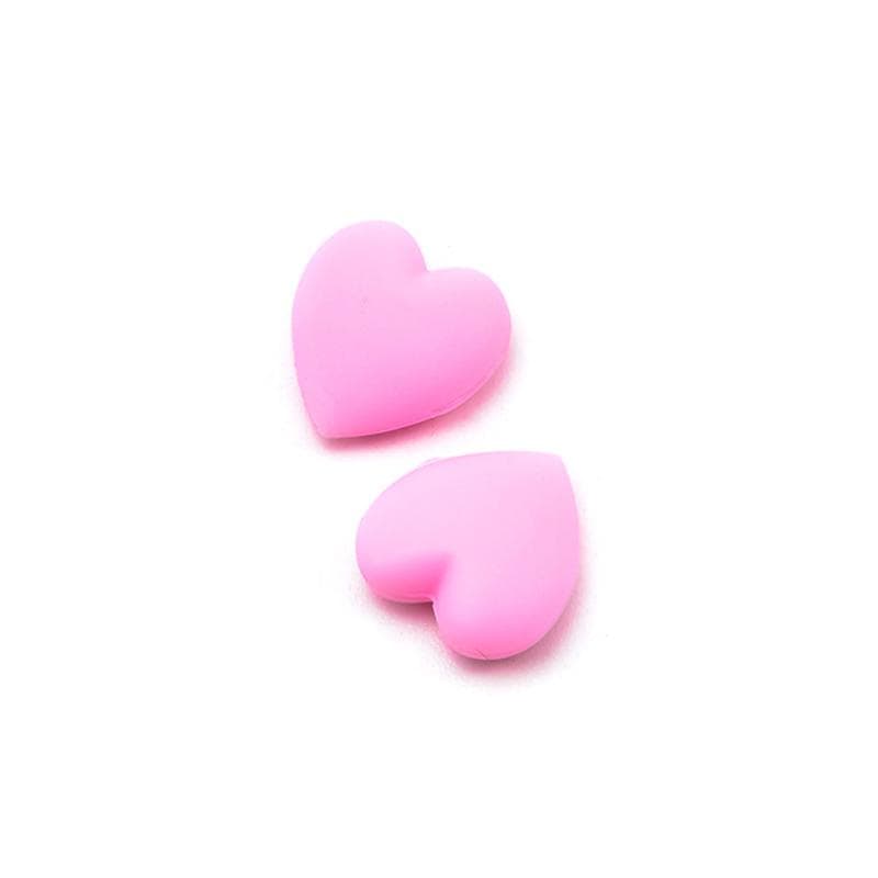 2Pair  Heart Silicone Anti-Slip Ear Grip Eyeglasses Leg Ear Hook Stopper Bracket Fastener Accessories Glasses Retainer pink